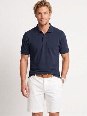 Uniqlo AIRism Men’s Navy Performance Polo Shirt Size Large